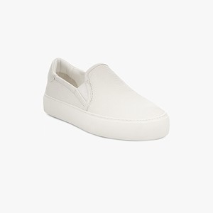 Ugg Jass Leather Women Sneakers White (6457GWZVT)